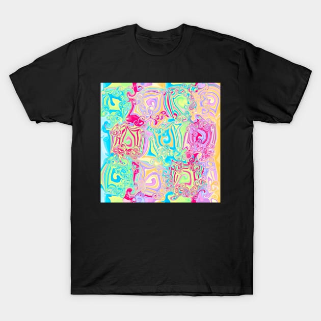 Geode Pastel Abstract Art by Orchid 15 T-Shirt by Orchid's Art